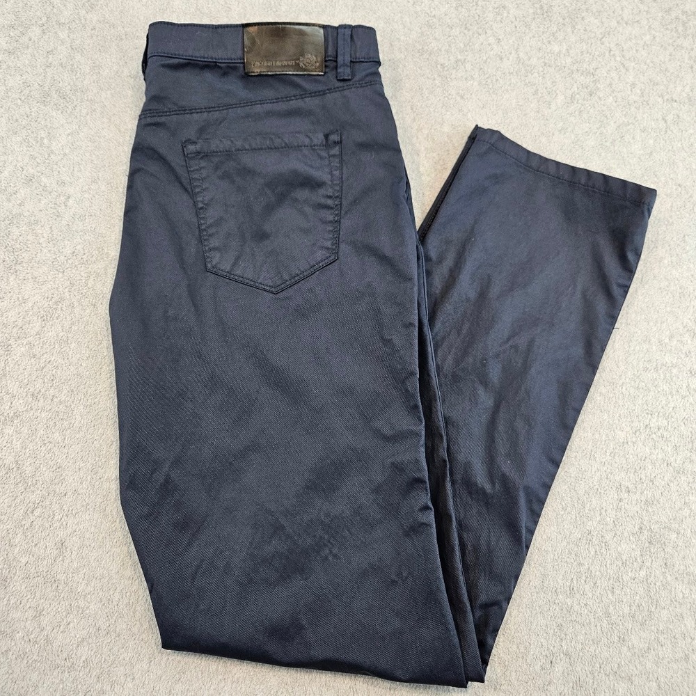 ENGLISH LAUNDRY | Navy Blue Stretch Straight Leg Pants | Mens 36x34